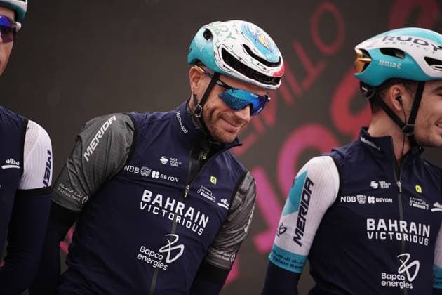 Caruso Damiano of Bahrain Victorious during the stage 16 of the Giro d™Italia from Piazzola sul Brenta to San Valentino (Brentonico), Italy - Tuesday, May 27, 2025. - cycling.  Copyright: xMarcoxAlpozzi LaPressex