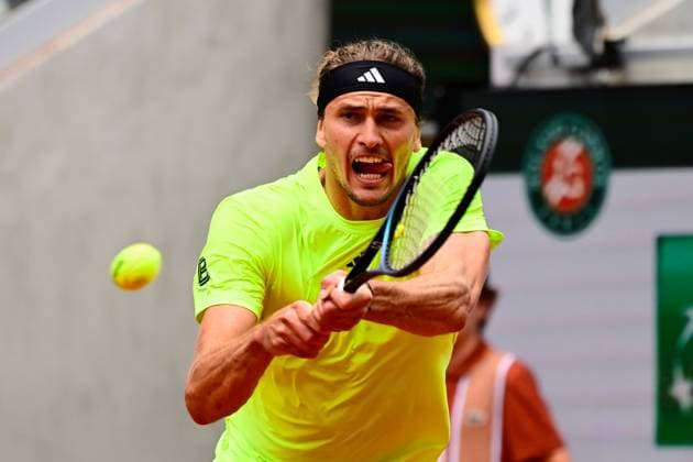 TENNIS : Roland Garros 2025 - Internationaux de France - 27 05 2025 Alexander Zverev ( Germany ) during the 2025 French Open at Roland Garros on May 27, 2025 in Paris, France. ( Photo Dante Badano PSNewz ) - ParisFrance  Copyright: xx