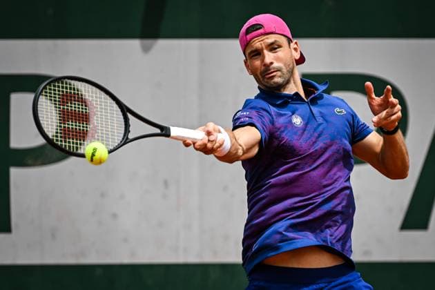 May 27, 2025, Paris, France, France: Grigor DIMITROV of Bulgaria during the third day of Roland-Garros 2025, French Open 2025, Grand Slam tennis tournament at Roland-Garros Stadium on May 27, 2025 in Paris, France. Paris France - ZUMAm308 20250527_zsp_m308_011 Copyright: xMatthieuxMirvillex