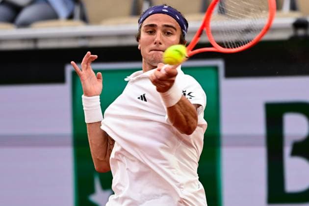 TENNIS : Roland Garros 2025 - Internationaux de France - 27 05 2025 Mattia Bellucci ( Italy ) during the 2025 French Open at Roland Garros on May 27, 2025 in Paris, France. ( Photo Dante Badano PSNewz ) - ParisFrance  Copyright: xx