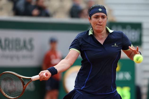 May 27, 2025, Paris, Celestynow, France: ONS JABEUR of Tunisia during the match against Magdalena Frech of Poland of French Open 2025 at Roland Garros in Paris. Paris France - ZUMAc278 20250527_zsp_c278_033 Copyright: xMarcinxCholewinskix