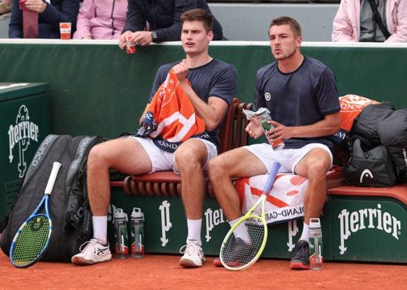 Jakob Schnaitter (Kurzhaarschnitt), Mark Wallner, Herren Doppel, Men s Doubles Tennis - French Open 2025 - Roland Garros - Paris - - France - 27 May 2025. Copyright: xJuergenxHasenkopfx
