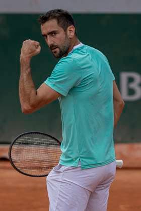 2025 French Open - Day Three Marin Cilic plays during the match at the Roland Garros Grand Slam Tournament in Paris, France, on May 27, 2025. Paris France  Copyright: xRobertxSzaniszlox originalFilename:szaniszlo-notitle250527_npqDB.jpg