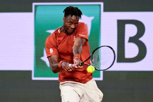 TENNIS : Roland Garros 2025 - Internationaux de France - 27 05 2025 Gael Monfils ( France ) during the 2025 French Open at Roland Garros on May 27, 2025 in Paris, France. ( Photo Dante Badano PSNewz ) - ParisFrance  Copyright: xx