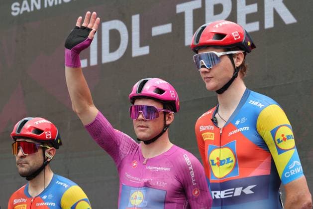 28th May 2025: San Michele all Adige to Bormio, Lombardy region of the Alps, Italy. Giro d Italia Cycling Tour Stage 17; Mads Pedersen (DEN) Lidl Trek  ActionPlus12795254 PierrexTeyssot