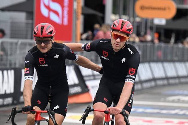 28-05-2025 Giro D italia; Tappa 17 San Michele All adige - Bormio; 2025, Tudor; Zijlaard, Maikel; Krieger, Alexander; Bormio; 