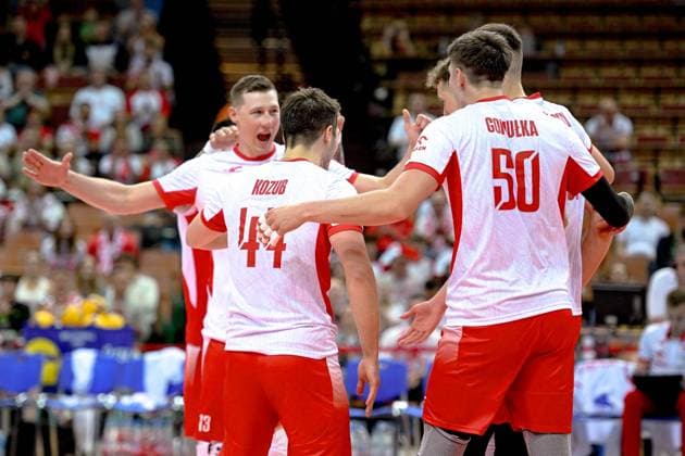 KATOWICE 28.05.2025 MECZ SIATKARZY --- TURNIEJ SILESIA CUP: MECZ POLSKA - UKRAINA --- MENS VOLLEYBALL MATCH: POLAND - UKRAINE N Z REPREZENTACJA POLSKI POLISH VOLLEYBALL TEAM RAFAL SZYMURA LUKASZ KOZUB BARTOSZ GOMULKA FOT. PAWEL PIOTROWSKI 400MM.PL NEWSPIX.PL --- newspix.pl 