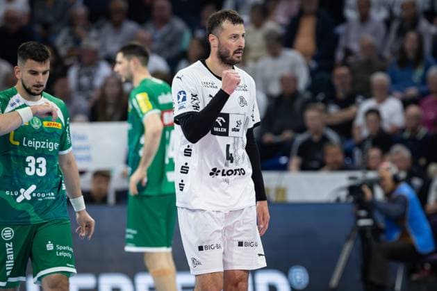 DAIKIN HBL: THW Kiel vs SC DHfK Leipzig; 28.05.25 Jubel Torjubel bei Domagoj Duvnjak (Nr.04, THW Kiel) DAIKIN HBL: THW Kiel vs SC DHfK Leipzig, Wunderino Arena am 28.05.25 Copyright: xBEAUTIFULxSPORTS MarioxM.xKobergx