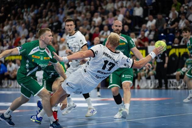 DAIKIN HBL: THW Kiel vs SC DHfK Leipzig; 28.05.25 Rückhand Wurf von Patrick Wiencek (Nr.17, THW Kiel) DAIKIN HBL: THW Kiel vs SC DHfK Leipzig, Wunderino Arena am 28.05.25 Copyright: xBEAUTIFULxSPORTS MarioxM.xKobergx