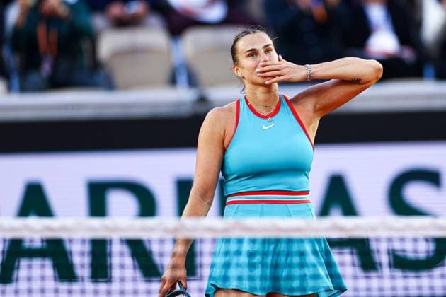 Sport Themen der Woche KW22 Sport Bilder des Tages 2025.05.28 Paryz French Open Roland Garros 2025 Aryna Sabalenka - Jil Teichmann N z Aryna Sabalenka Foto Pawel Andrachiewicz PressFocus 2025.05.28 Paris Tennis French Open Roland Garros 2025 Aryna Sabalenka - Jil Teichmann Aryna Sabalenka Credit: Pawel Andrachiewicz PressFocus NEWSPIX.PL --- newspix.pl 