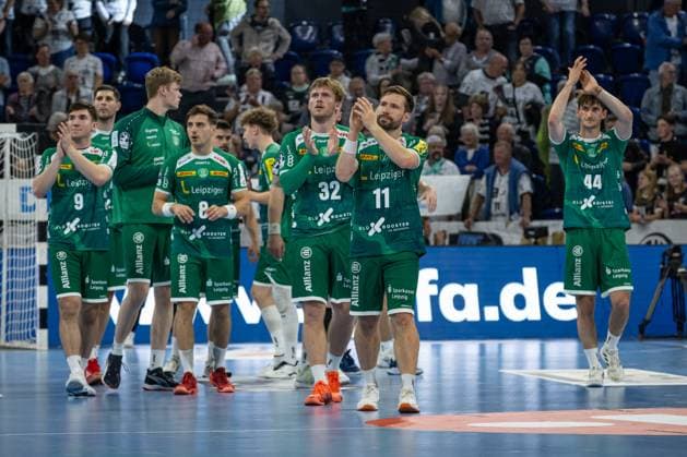 DAIKIN HBL: THW Kiel vs SC DHfK Leipzig; 28.05.25 Team SC DHfK Leipzig nach dem Spiel DAIKIN HBL: THW Kiel vs SC DHfK Leipzig, Wunderino Arena am 28.05.25< Copyright: xBEAUTIFULxSPORTS MarioxM.xKobergx