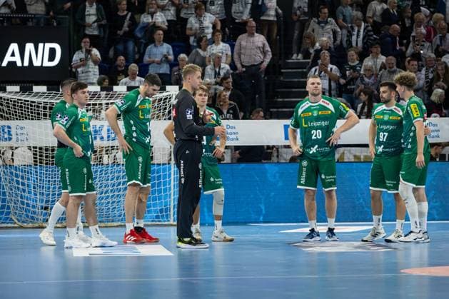 DAIKIN HBL: THW Kiel vs SC DHfK Leipzig; 28.05.25 Team SC DHfK Leipzig nach dem Spiel DAIKIN HBL: THW Kiel vs SC DHfK Leipzig, Wunderino Arena am 28.05.25 Copyright: xBEAUTIFULxSPORTS MarioxM.xKobergx