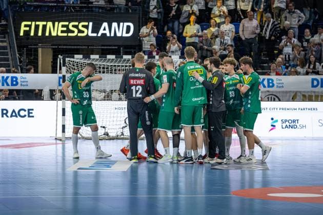 DAIKIN HBL: THW Kiel vs SC DHfK Leipzig; 28.05.25 Team SC DHfK Leipzig nach dem Spiel DAIKIN HBL: THW Kiel vs SC DHfK Leipzig, Wunderino Arena am 28.05.25 Copyright: xBEAUTIFULxSPORTS MarioxM.xKobergx