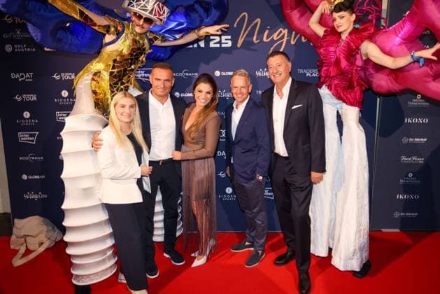 GOLF - Austrian Alpine Open HENNDORF,AUSTRIA,28.MAY.25 - GOLF - DP World Tour, Austrian Alpine Open Night, Golfclub Gut Altentann. Image shows Edwin Weindorfer (CEO Golf Enterprises) and guests.  GEPAxpictures xMathiasxMandl