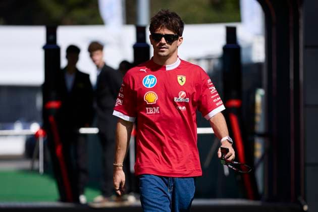 F1 Grand Prix of Spain - Previews Charles Leclerc of Monaco and Scuderia Ferrari arrives in the Paddock during previews ahead of the F1 Grand Prix of Spain at Circuit de Barcelona-Catalunya on May 29, 2025, in Barcelona, Spain. Barcelona Circuit de Barcelona-Catalunya Catalunya Spain RL_F1GPESP2025_000004 Copyright: xRicardoxLarreinax