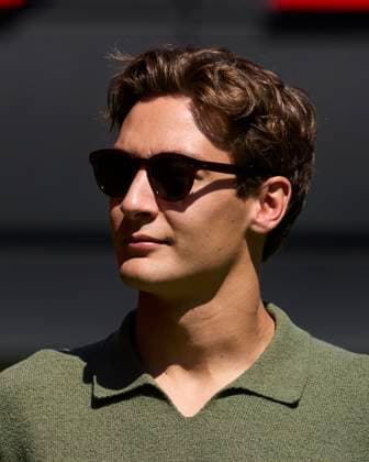 F1 Grand Prix of Spain - Previews George Russell of Great Britain and Mercedes AMG Petronas F1 Team arrives in the Paddock during previews ahead of the F1 Grand Prix of Spain at Circuit de Barcelona-Catalunya on May 29, 2025, in Barcelona, Spain. Barcelona Circuit de Barcelona-Catalunya Catalunya Spain RL_F1GPESP2025_000026 Copyright: xRicardoxLarreinax