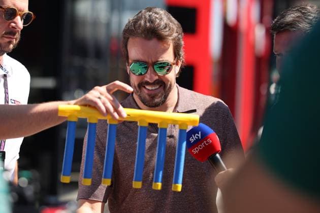 Fernando Alonso (Aston Martin Aramco Formula One Team, 14), ESP, Formel 1 Weltmeisterschaft, Aramco Grand Prix von Spanien, Circuit de Barcelona Catalunya, Media Day, Saison 2025, 29.05.2025 ITA, Formel 1 Weltmeisterschaft, Spanish Grand Prix, 29.05.2024 Barcelona Copyright: xEibner-Pressefoto AnnikaxGrafx EP_AGF