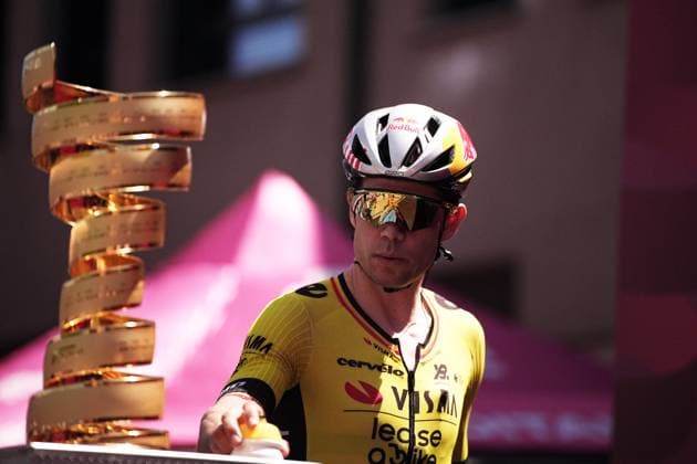 Van Aert Wout of Team Visma Lease A Bike during the stage 18 of the Giro d™Italia from Morbegno to Cesano Maderno, Italy - Thursday, May 29, 2025. - cycling.  Copyright: xMarcoxAlpozzi LaPressex