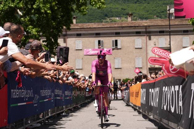 Pedersen Mads of Lidl-Trek, cyclamen jersey, during the stage 18 of the Giro d™Italia from Morbegno to Cesano Maderno, Italy - Thursday, May 29, 2025. - cycling.  Copyright: xMassimoxPaolone LaPressex
