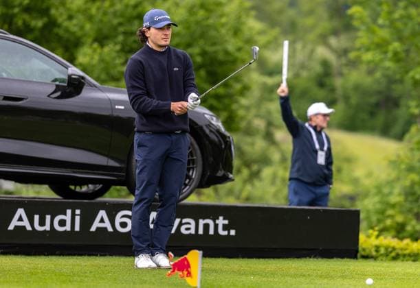 29.05.2025, Golf Club Gut Altentann, Henndorf am Wallersee, AUT, DP World Tour, Austrian Golf Open 2025, im Bild Maximilian Steinlechner (AUT) Maximilian Steinlechner of Austria during the Austrian Golf Open of the DP World Tour at the Golf Club Gut Altentann in Henndorf am Wallersee, Austria on 2025 05 29. Expa Henndorf am Wallersee