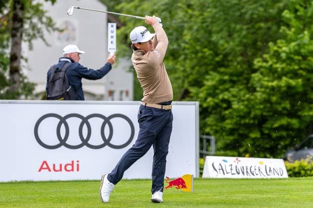 29.05.2025, Golf Club Gut Altentann, Henndorf am Wallersee, AUT, DP World Tour, Austrian Golf Open 2025, im Bild Darius Van Driel (NED) Darius Van Driel (NED) during the Austrian Golf Open of the DP World Tour at the Golf Club Gut Altentann in Henndorf am Wallersee, Austria on 2025 05 29. Expa Henndorf am Wallersee