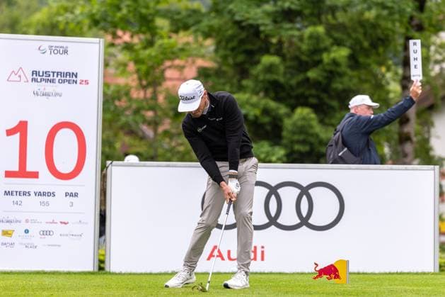 29.05.2025, Golf Club Gut Altentann, Henndorf am Wallersee, AUT, DP World Tour, Austrian Golf Open 2025, im Bild Jordan Gumberg (USA) Jordan Gumberg (USA) during the Austrian Golf Open of the DP World Tour at the Golf Club Gut Altentann in Henndorf am Wallersee, Austria on 2025 05 29. Expa Henndorf am Wallersee