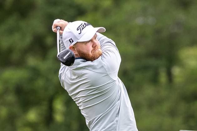 29.05.2025, Golf Club Gut Altentann, Henndorf am Wallersee, AUT, DP World Tour, Austrian Golf Open 2025, im Bild Nathan Kimsey (ENG) Nathan Kimsey (ENG) during the Austrian Golf Open of the DP World Tour at the Golf Club Gut Altentann in Henndorf am Wallersee, Austria on 2025 05 29. Expa Henndorf am Wallersee
