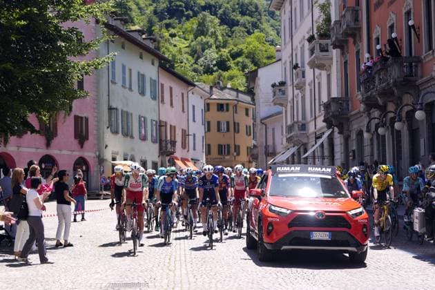 Start race during the stage 18 of the Giro d™Italia from Morbegno to Cesano Maderno, Italy - Thursday, May 29, 2025. - cycling.  Copyright: xFabioxFerrari LaPressex