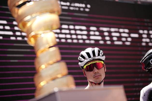 Ayuso Pesquera Juan of Uae Team Emirates Xro during the stage 18 of the Giro d™Italia from Morbegno to Cesano Maderno, Italy - Thursday, May 29, 2025. - cycling.  Copyright: xMarcoxAlpozzi LaPressex