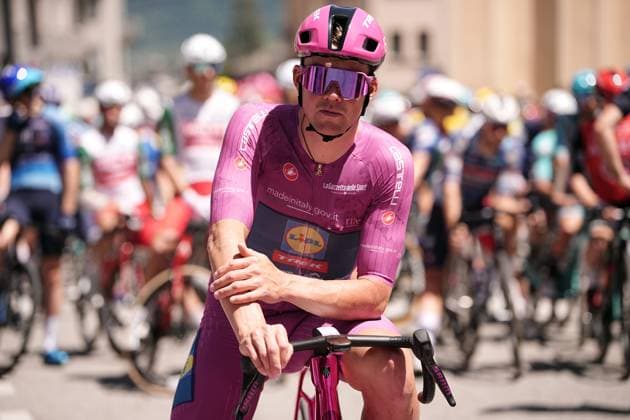 Pedersen Mads of Lidl-Trek cyclamen jersey during the stage 18 of the Giro d™Italia from Morbegno to Cesano Maderno, Italy - Thursday, May 29, 2025. - cycling.  Copyright: xMarcoxAlpozzi LaPressex