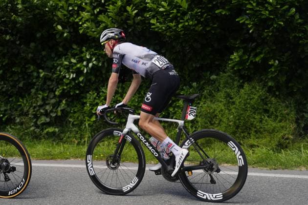 Ayuso Pesquera Juan of Uae Team Emirates Xrg during the stage 18 of the Giro d™Italia from Morbegno to Cesano Maderno, Italy - Thursday, May 29, 2025. - cycling.  Copyright: xFabioxFerrari LaPressex