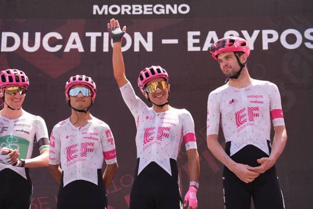 Carapaz Richard of Ef Education - Easypost during the stage 18 of the Giro d™Italia from Morbegno to Cesano Maderno, Italy - Thursday, May 29, 2025. - cycling.  Copyright: xMassimoxPaolone LaPressex