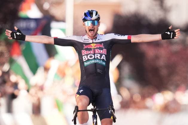 Sport Themen der Woche KW22 Denz Nico of Red Bull - Bora - Hansgrohe, stage winner, during the stage 18 of the Giro d™Italia from Morbegno to Cesano Maderno, Italy - Thursday, May 29, 2025. - cycling.  Copyright: xMassimoxPaolone LaPressex