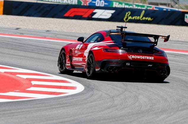 F1 Safety Car, Mercedes-AMG GT Black Series, F1 Grand Prix of Spain at Circuit de Barcelona-Catalunya on May 29, 2025 in Barcelona, Spain. (Photo by HOCH ZWEI) Barcelona Spain