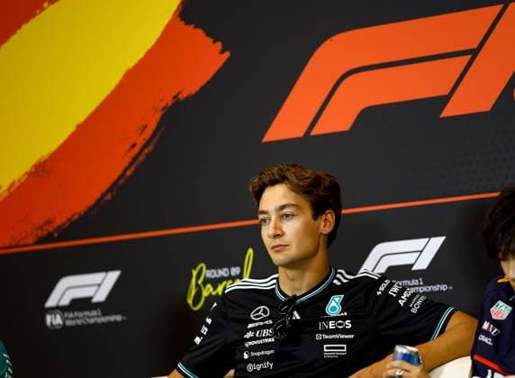 63 George Russell (GBR, Mercedes-AMG Petronas F1 Team), F1 Grand Prix of Spain at Circuit de Barcelona-Catalunya on May 29, 2025 in Barcelona, Spain. (Photo by HOCH ZWEI) Barcelona Spain