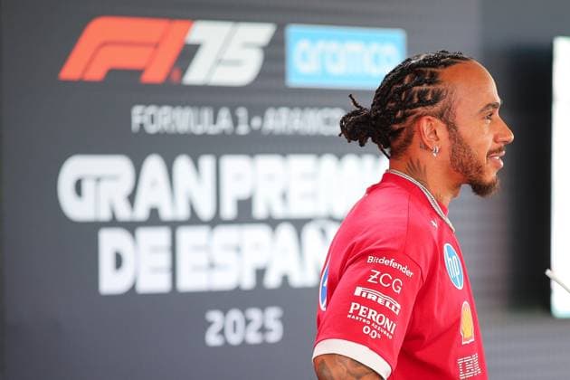 Lewis Hamilton of Great Britain and Scuderia Ferrari , Previews, F1 Grand Prix of Spain, am 29. May 2025 in Barcelona, Spain. (Foto von Diogo Cardoso DeFodi Images) Lewis Hamilton of Great Britain and Scuderia Ferrari , Previews, F1 Grand Prix of Spain, Circuit de Barcelona-Catalunya on May 29, 2025 in Barcelona, Spain. (Photo by Diogo Cardoso DeFodi Images)