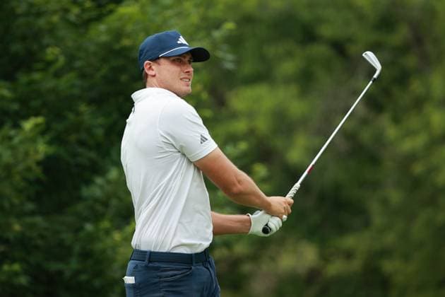 The Memorial Tournament Ludvig Aberg of Sweden plays his tee shot on ther 4th hole during the first round of The Memorial Tournament presented by Workday at Muirfield Village Golf Club in Dublin, Ohio, USA onThursday, May 29, 2025. Dublin Ohio United States  Copyright: xJorgexLemusx originalFilename:lemus-thememor250529_npuTM.jpg