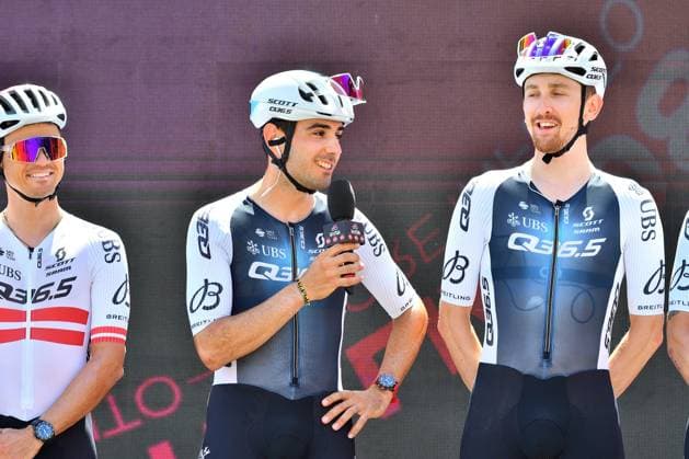 Matteo Moschetti (Q36.5 PRO CYCLING TEAM) during Stage 18 - Morbegno-Cesano Maderno, Giro d Italia race in Morbegno, Italy, May 29 2025  Copyright: xDavidexVaninetti IPAxSportx xipa-agency.netx xx IPA_58389404 IPA_Agency_IPA58389404