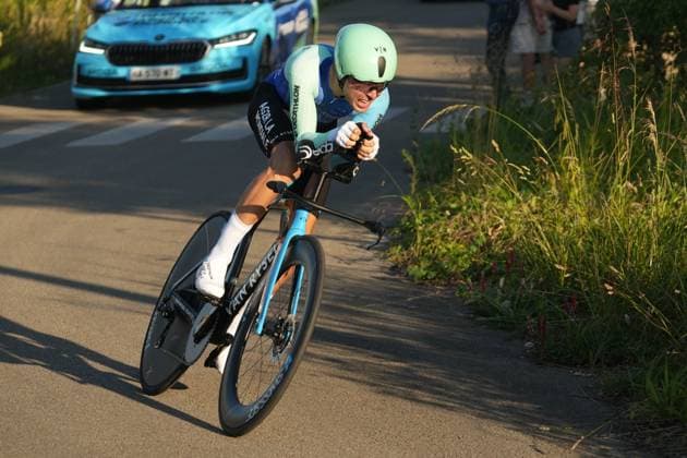 CYCLING - BOUCLES DE LA MAYENNE 2025 - PROLOGUE COSNEFROY Benoit OF Decathlon AG2R La Mondiale Team during the Prologue of the Boucles de la Mayenne - CrÃ dit Mutuel, UCI ProSeries Cycling event, Individual Time Trial, Laval - Laval (5,4 Km) on 29 May 2025 in Laval, France - Photo Laurent Lairys PSNEWZ LavalFrance  Copyright: xLaurentxLairysx
