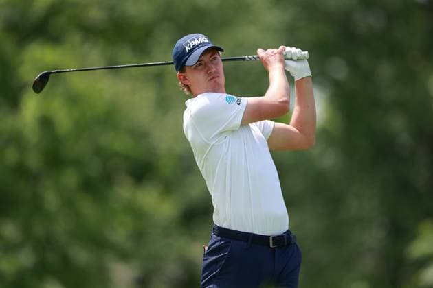 Memorial Tournament presented by Workday Ryan Gerard of Raleigh, North Carolina hits from the 18th tee during the first round of the Memorial Tournament presented by Workday at Muirfield Village Golf Club on May 29, 2025 in Dublin, Ohio. Dublin Ohio United States  Copyright: xAmyxLemusx originalFilename:lemus-memorial250529_np95a.jpg