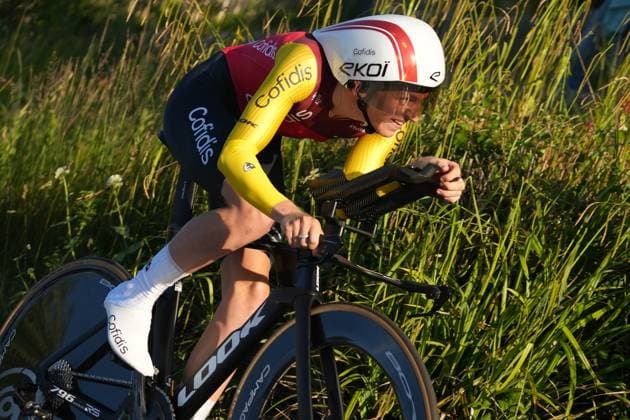CYCLING - BOUCLES DE LA MAYENNE 2025 - PROLOGUE Oliver Knight during the Prologue of the Boucles de la Mayenne - CrÃ dit Mutuel, UCI ProSeries Cycling event, Individual Time Trial, Laval - Laval (5,4 Km) on 29 May 2025 in Laval, France - Photo Laurent Lairys PSNEWZ LavalFrance  Copyright: xLaurentxLairysx