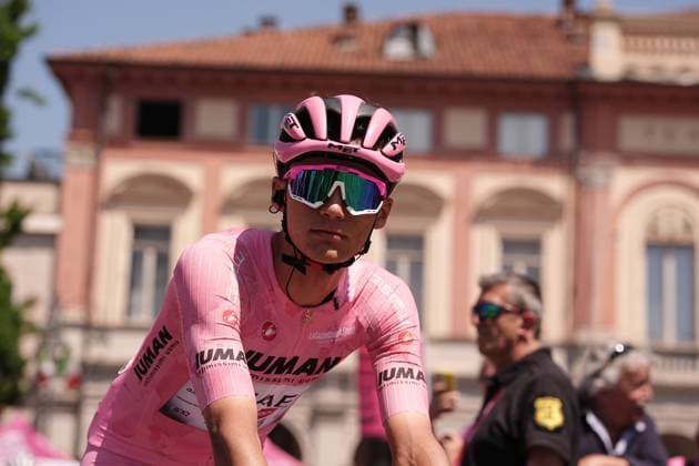 Del Toro Romero Isaac of Uae Team Emirates Xrg, pink jersey, during the stage 19 of the Giro d™Italia from Biella to Champoluc, Italy - Friday, May 30, 2025. - cycling.  Copyright: xMarcoxALpozzi LaPresse)x
