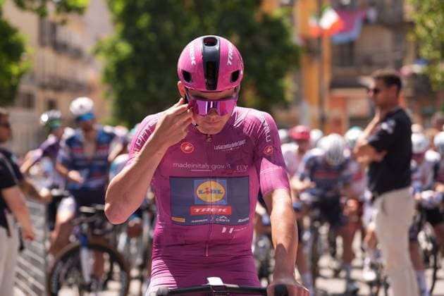 Pedersen Mads of Lidl-Trek, cyclamen jersey, during the stage 19 of the Giro d™Italia from Biella to Champoluc, Italy - Friday, May 30, 2025. - cycling.  Copyright: xMassimoxPaolone LaPressex