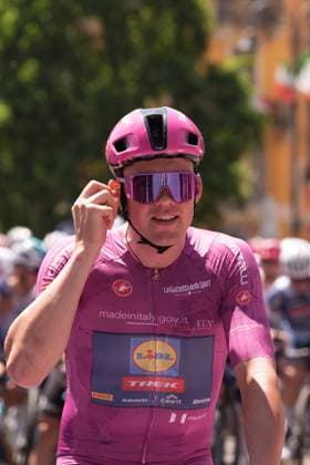 Pedersen Mads of Lidl-Trek, cyclamen jersey, during the stage 19 of the Giro d™Italia from Biella to Champoluc, Italy - Friday, May 30, 2025. - cycling.  Copyright: xMassimoxPaolone LaPressex