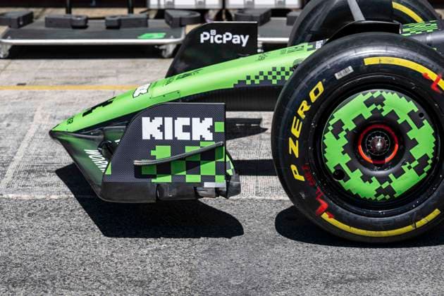F1 - SPANISH GRAND PRIX 2025 Stake F1 Team Kick C45, mechanical detail, front wing, during the Formula 1 Aramco Gran Premio de Espana 2025, Spanish Grand Prix 2025, 9th round of the 2025 FIA Formula One World Championship, WM, Weltmeisterschaft from May 30 to June 1, 2025 on the Circuit de Barcelona-Catalunya, in Montmelo, Spain - MontmeloSpain Copyright: xCharlyxLopezx