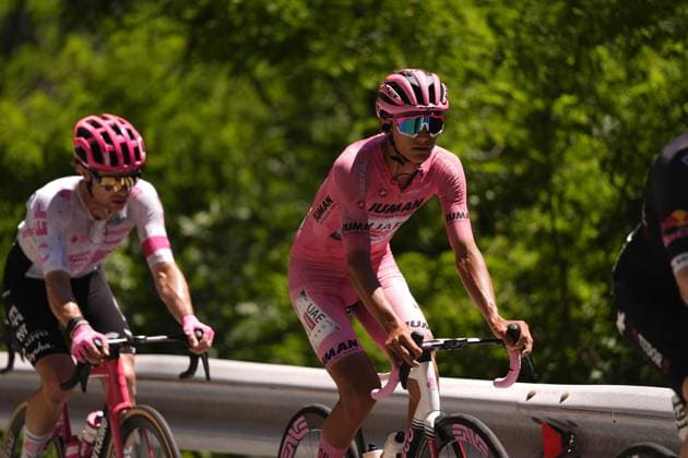Del Toro Romero Isaac of Uae Team Emirates Xrg during the stage 19 of the Giro d™Italia from Biella to Champoluc, Italy - Friday, May 30, 2025. - cycling.  Copyright: xFabioxFerrari LaPressex