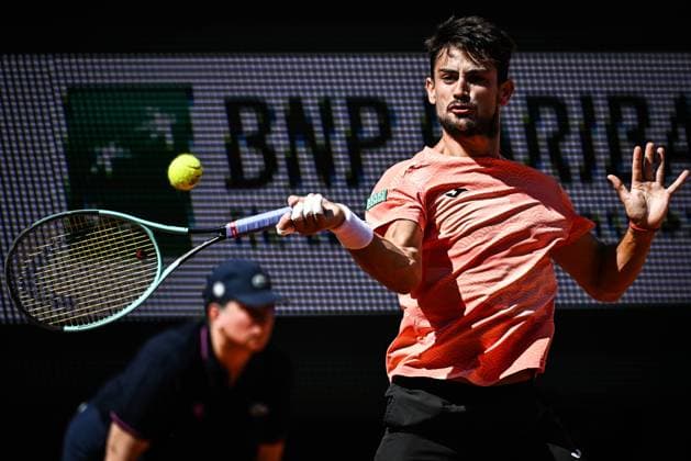 May 30, 2025, Paris, France, France: Mariano NAVONE of Argentina during the sixth day of Roland-Garros 2025, French Open 2025, Grand Slam tennis tournament at Roland-Garros Stadium on May 30, 2025 in Paris, France. Paris France - ZUMAm308 20250530_zsp_m308_002 Copyright: xMatthieuxMirvillex