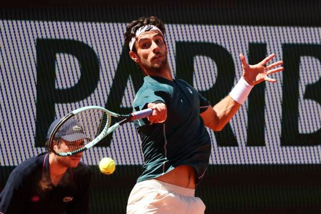 TENNIS : Roland Garros 2025 - Internationaux de France - 30 05 2025 Lorenzo Musetti (ITA) Vs Mariano Navone (ARG) ParisFrance  Copyright: xMichtofx