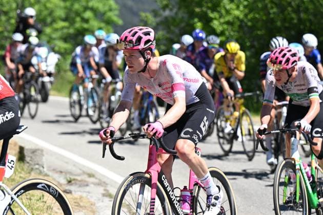 30-05-2025 Giro D italia; Tappa 19 Biella - Champoluc; 2025, Ef Education - Easypost; Steinhauser, Georg; Col Tzecore; 