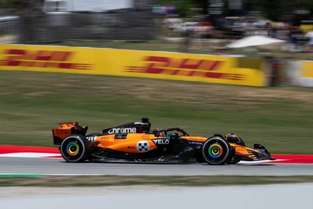 Oscar Piastri (McLaren Formula 1 Team, Australien, 81) im MCL39, ESP, Formel 1 Weltmeisterschaft, Aramco Grand Prix von Spanien, Circuit de Barcelona Catalunya, Freies Training, Saison 2025, 30.05.2025 ESP, Formel 1 Weltmeisterschaft, Aramco Grand Prix von Spanien, Circuit de Barcelona Catalunya, Freies Training, Saison 2025, 30.05.2025 Barcelona Copyright: xEibner-Pressefoto Memmlerx EP_MMR